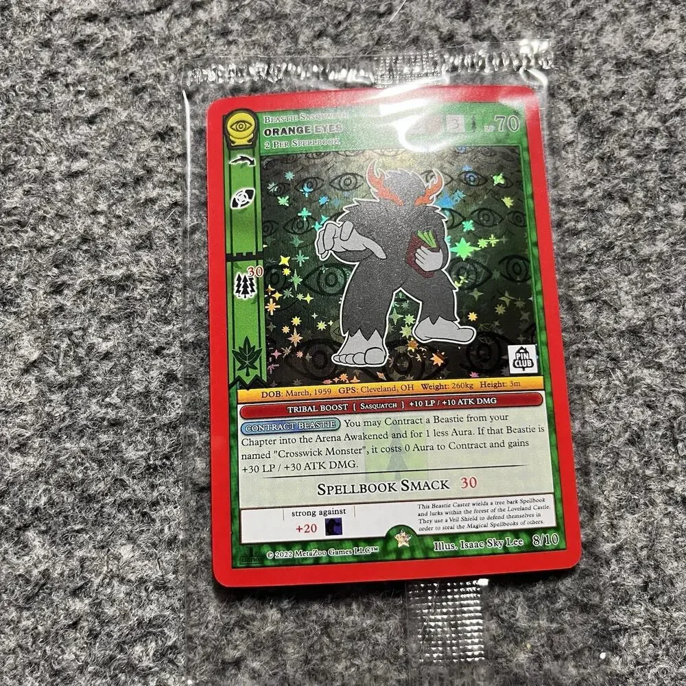 Metazoo Seance Pin Club Orange Eyes 8/10 Full Holo Sealed
